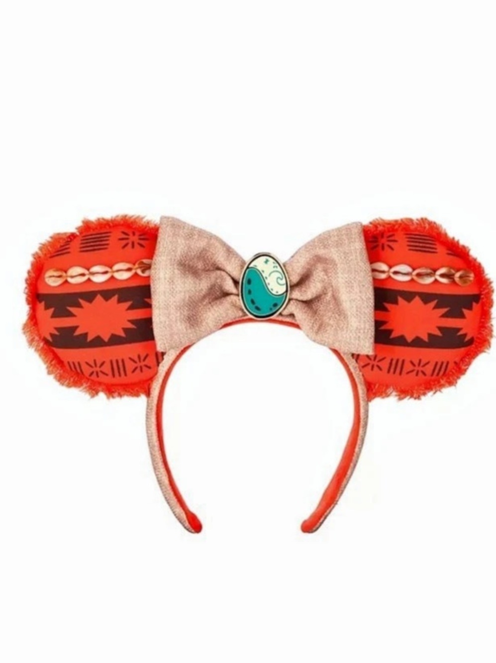 Disney Moana Ear Headband for Adults โ Moana 2 Red & Pink